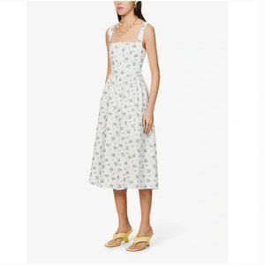 Reformation Tagliatelle Linen Dress in Blaire